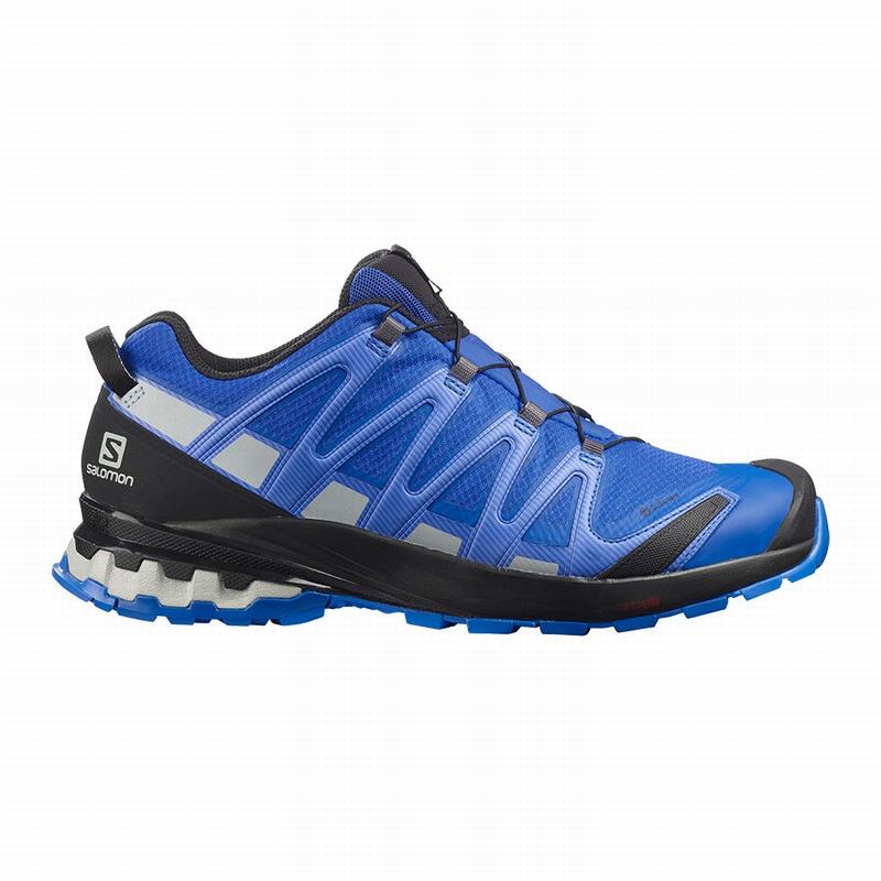 SALOMON XA PRO 3D V8 GORE-TEX Philippines - Men's Hiking Shoes - Black/Blue | 291356-KNY
